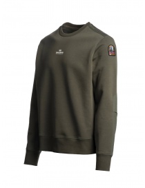 Parajumpers Fergus army green sweatshirt with white lettering