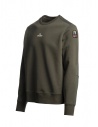 Parajumpers Fergus army green sweatshirt with white lettering shop online men s knitwear