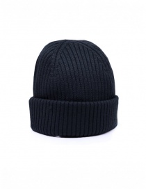 Parajumpers Matio blue ribbed merino wool hat