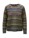 M.&Kyoko pullover a righe multicolore in lana e seta acquista online BFA01401WA D-BLUE 53
