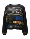 M.&Kyoko multi-patterned striped black pullover buy online BFA27405WA BLACK 81