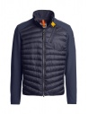 Parajumpers Jayden blue down jacket with fleece sleeves buy online PMHYWU01 JAYDEN NAVY 0316