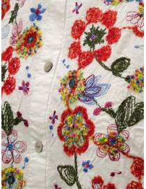M.& Kyoko white blouse with embroidered colorful flowers womens shirts buy online