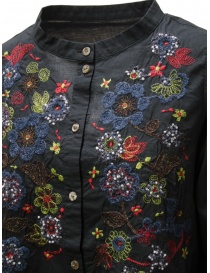 M.& Kyoko blusa nera con fiori ricamati colorati camicie donna M.& Kyoko blusa nera con fiori ricamati colorati camicie donna acquista online