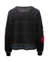 M.& Kyoko cardigan a girocollo nero in lana con fiorishop online cardigan donna