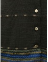 M.& Kyoko cardigan a girocollo nero in lana con fiori BFA27402WA BLACK 81 acquista online