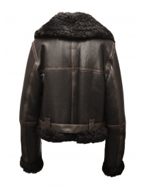 Parajumpers Sarh black leather jacket for woman