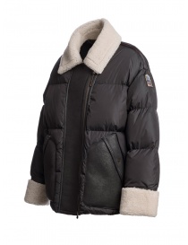 Parajumpers Chyna black down jacket with white fur collar Parajumpers Chyna black down jacket with white fur collar price
