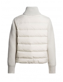 Parajumpers Moonie 2.0 white down jacket with wool sleeves shopping Parajumpers Moonie 2.0 white down jacket with wool sleeves womens jackets price
