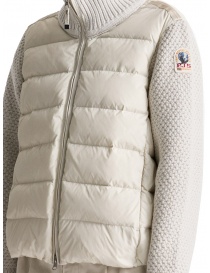 Parajumpers Moonie 2.0 piumino bianca con maniche in lana Parajumpers Moonie 2.0 piumino bianca con maniche in lana prezzo