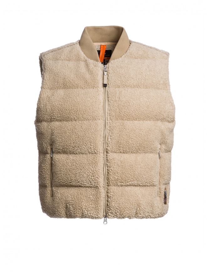 Parajumpers Simaw beige padded teddy gilet PWFLPF36 SIMAW SUN K. 0253 Parajumpers Simaw beige padded teddy gilet PWFLPF36 SIMAW SUN K. 0253 womens vests online shopping