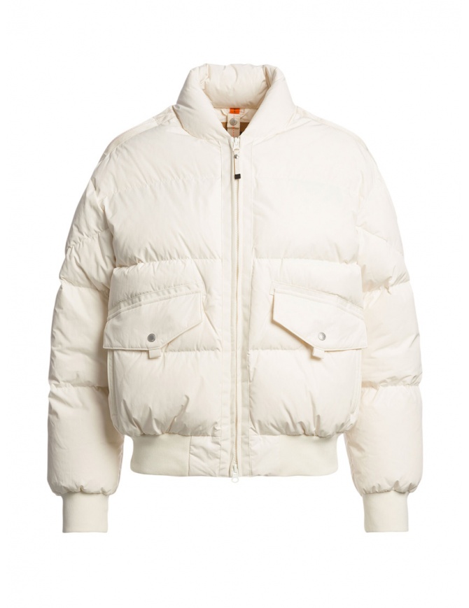 Parajumpers Collynie ivory white padded bomber jacket PWPUHF31 COLLYNIE W.IVORY 0132 Parajumpers Collynie ivory white padded bomber jacket PWPUHF31 COLLYNIE W.IVORY 0132 womens jackets online shopping