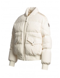 Parajumpers Collynie ivory white padded bomber jacket