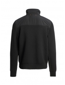 Parajumpers Steel River black hybrid jacket with fabric sleeves Parajumpers Steel River black hybrid jacket with fabric sleeves price