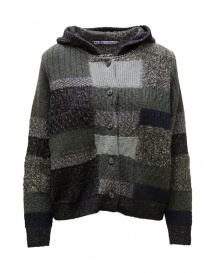 M.&Kyoko cardigan con cappuccio e bottoni nero e grigio BFA01431WA BLACK 81 ordine online