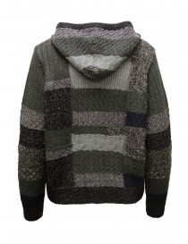 M.&Kyoko black and grey hooded button-front cardigan
