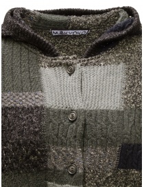 M.&Kyoko black and grey hooded button-front cardigan price