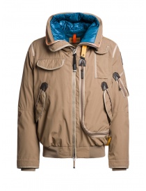 Parajumpers Gobi Light bomber multitasche beige con cappuccio online