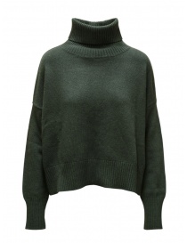 Ma'ry'ya forest green wool and cashmere turtleneck sweater online