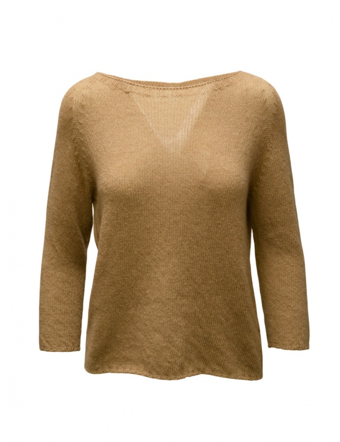 Ma'ry'ya camel-colored cashmere sweater YTK021 D3 CAMEL Ma'ry'ya camel-colored cashmere sweater YTK021 D3 CAMEL women s knitwear online shopping