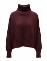 Ma'ry'ya bordeaux wool and cashmere turtleneck sweater buy online YTK041 C11 BORDEAUX