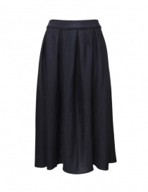 Ma'ry'ya gonna midi in lana blu navy YTK060 E11 NAVY Ma'ry'ya gonna midi in lana blu navy YTK060 E11 NAVY