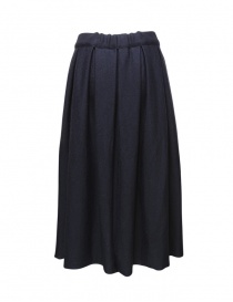Ma'ry'ya midi skirt in navy blue wool
