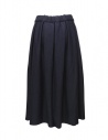 Ma'ry'ya midi skirt in navy blue wool shop online womens skirts