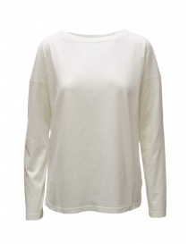 Womens t shirts online: Ma'ry'ya white long-sleeve T-shirt