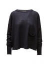Ma'ry'ya maglia boxy in lana blu navy acquista online YTK069 E11 NAVY