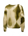 Suzusan green and white cashmere pullover sweater shop online women s knitwear