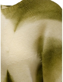Suzusan green and white cashmere pullover sweater Suzusan green and white cashmere pullover sweater price
