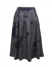 Suzusan grey and purple glen check pleated skirt Suzusan grey and purple glen check pleated skirt price