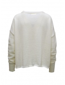 Ma'ry'ya maglia boxy in lana bianco latte