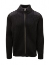 S.N.S. Herning black high-neck zip-up cardigan buy online 943-26L U1021 BLK VOID