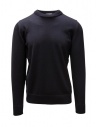 S.N.S HERNING Navy blue merino wool pullover buy online 712-26R U2021 NAVY BLUE