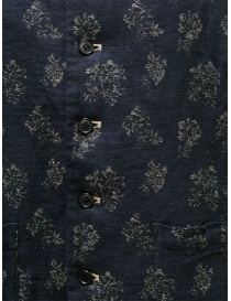 Vlas Blomme blue patterned waistcoat Vlas Blomme blue patterned waistcoat price