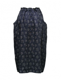 Vlas Blomme blue skirt with grey floral print Vlas Blomme blue skirt with grey floral print price