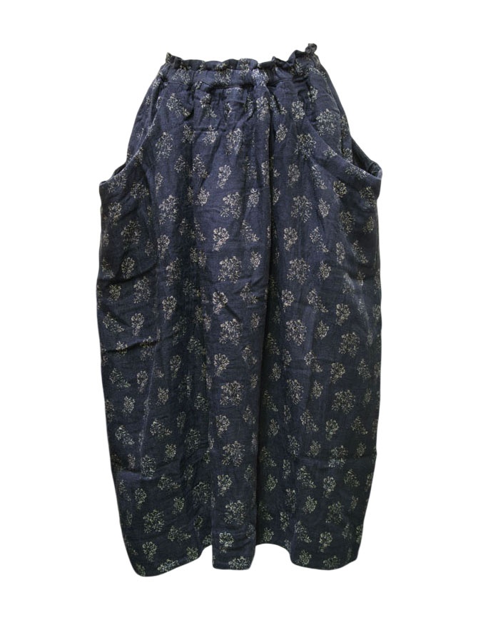 Vlas Blomme gonna blu a fiori grigi 13518106 69 NAVY Vlas Blomme gonna blu a fiori grigi 13518106 69 NAVY gonne donna online shopping