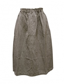 Vlas Blomme olive gray long skirt online
