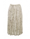Vlas Blomme gonna a pieghe in lino beige a fiori acquista online 13512086 34 BEIGE