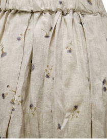 Vlas Blomme beige floral linen pleated skirt Vlas Blomme beige floral linen pleated skirt price