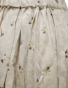 Vlas Blomme beige floral linen pleated skirt 13512086 34 BEIGE price
