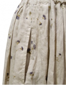 Vlas Blomme gonna a pieghe in lino beige a fiori gonne donna Vlas Blomme gonna a pieghe in lino beige a fiori gonne donna acquista online