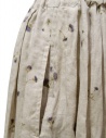 Vlas Blomme beige floral linen pleated skirt 13512086 34 BEIGE buy online