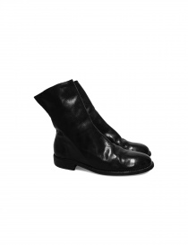 Black leather Guidi 698 boots 698/P BLACK