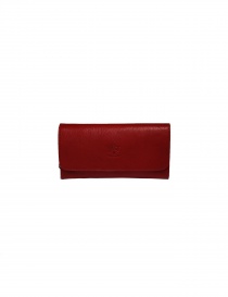 Il Bisonte long red wallet with zippers C0856..P 245 ROSSO