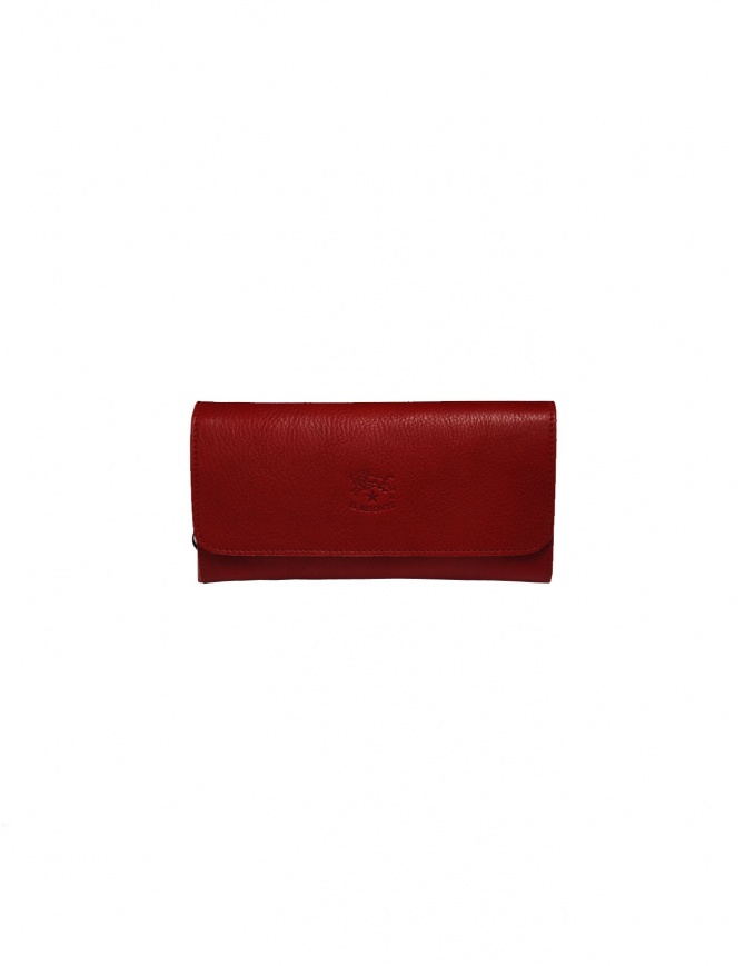 Portafoglio lungo Il Bisonte rosso con cerniere C0856..P 245 ROSSO portafogli online shopping