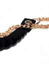 Ligia Dias collana con catena in ottone rosa e rondelle nereshop online preziosi