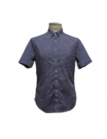 Gitman Bros blue checked shirt GV21 M407 41